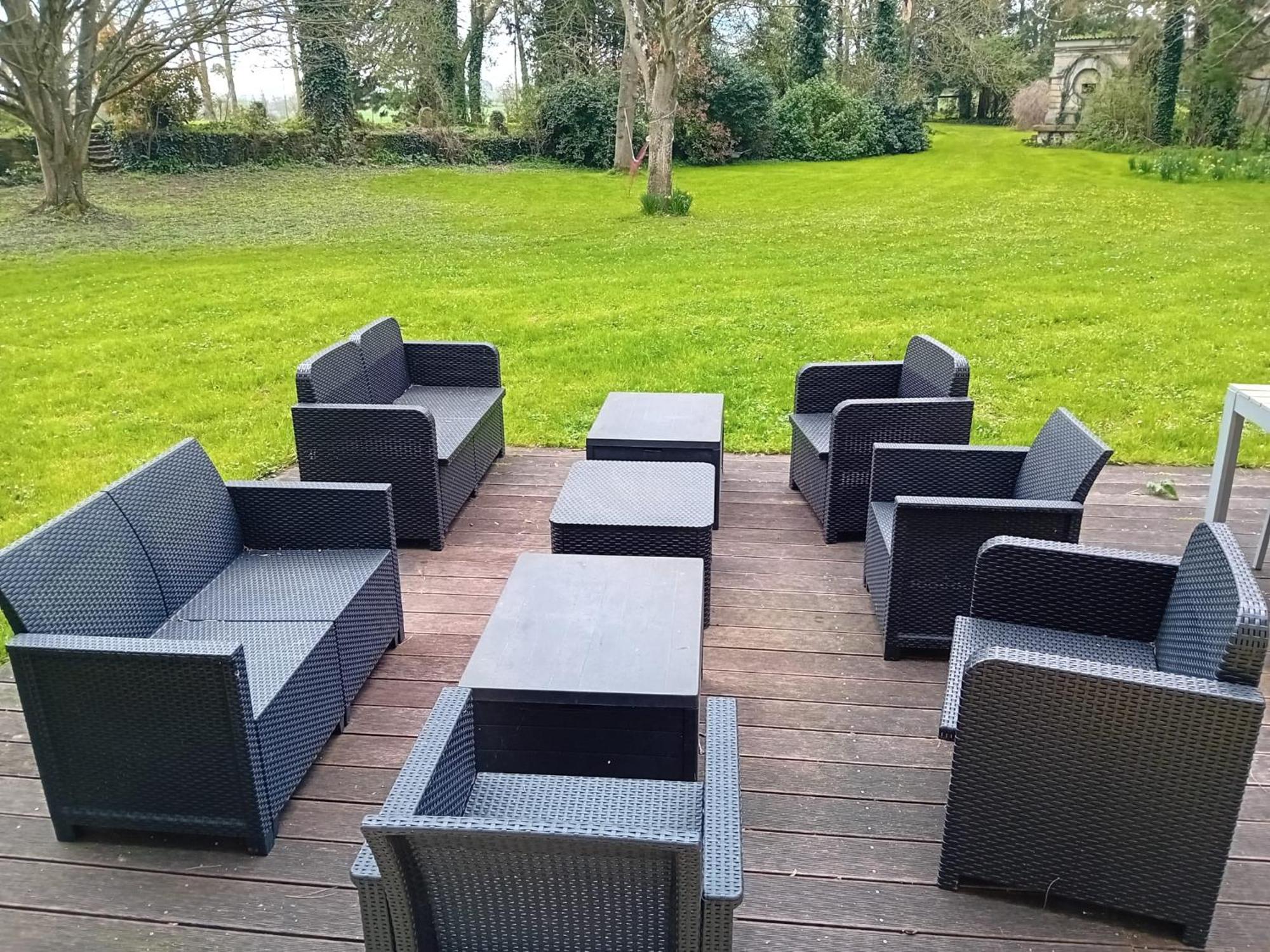 Magnifique Chateau Renove Proche Bourg Grand Parc Belle Terrasse Billard, Ping Pong, Proche Bayeux Et Plages Du Debarquement Tilly-sur-Seulles Dış mekan fotoğraf